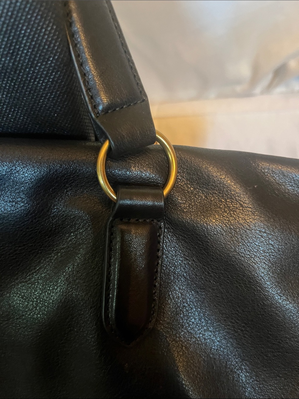 Margot Black Leather Tote - Picture 4 of 13